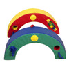 Children's Factory Toddler Soft Play Ring, colorful foam climbing arches with holes and toys for young children to crawl and play