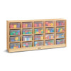 Jonti-Craft 20 Tub Mobile Storage with Tubs, wooden storage unit with 20 transparent tubs filled with colorful toys and blocks. Jonti-Craft 20 Tub Mobile Storage with Tubs, wooden storage unit with 20 transparent tubs filled with colorful toys and blocks.