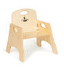 Jonti-Craft Classroom Chairries Toddler Chair, wooden toddler chair with armrests and cut-out handle for easy carrying, suitable for preschool children.
