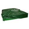SandLock Sandlock Plastic Sandbox with Cover 5' x 5', green plastic sandbox with a matching green cover for outdoor play, designed for children.