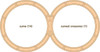 Maple Landmark Safari Wooden Train Set, wooden train tracks with curved and crossover sections.