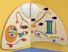 Sensory Learning Wall Quarter Circle Wall Toy - Right