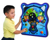 Playscapes Eco Drive Wall Activity Toy, interactive children's educational toy with colorful gears, levers, and a steering wheel for developing motor skills and problem-solving.