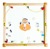 Playscapes Funny Face Magnetic Children's Play Table - 18" H, a magnetic toy play table with a fun face design and colorful magnetic pieces for kids to create facial features.