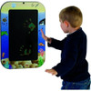 Playscapes Seascape Magic Hands On Wall Toy, interactive underwater-themed touch screen toy with a boy touching the screen and colorful sea creature illustrations around it.