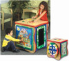 Playscapes Healthy Activity Island Play Cube, colorful interactive kids' play cube with educational and sensory activities for children.