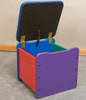 Playscapes Single Seat Wooden Toy Box Chest - 20-TBS-000