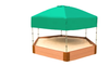 Hexagon Telescoping Hexagon Sandbox Canopy & Cover 2