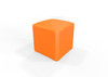 Playscapes Children's Eco Cube Seating, orange cube-shaped children's seating furniture for playrooms and outdoor spaces.