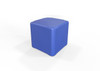 Playscapes Children's Eco Cube Seating, a bright blue cushioned cube for children's seating and play.