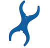 Children's Factory Play Panel Blue Double Claws - Set of 12, blue plastic double claw play panel for children's playgrounds or indoor play area.