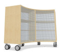 Move Upp Quadrant Curved Bookshelf - Metal Inside Radius 1