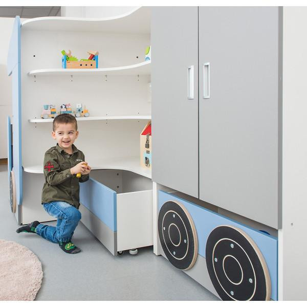 Children's Truck Bookshelf - Storage and Reading Center