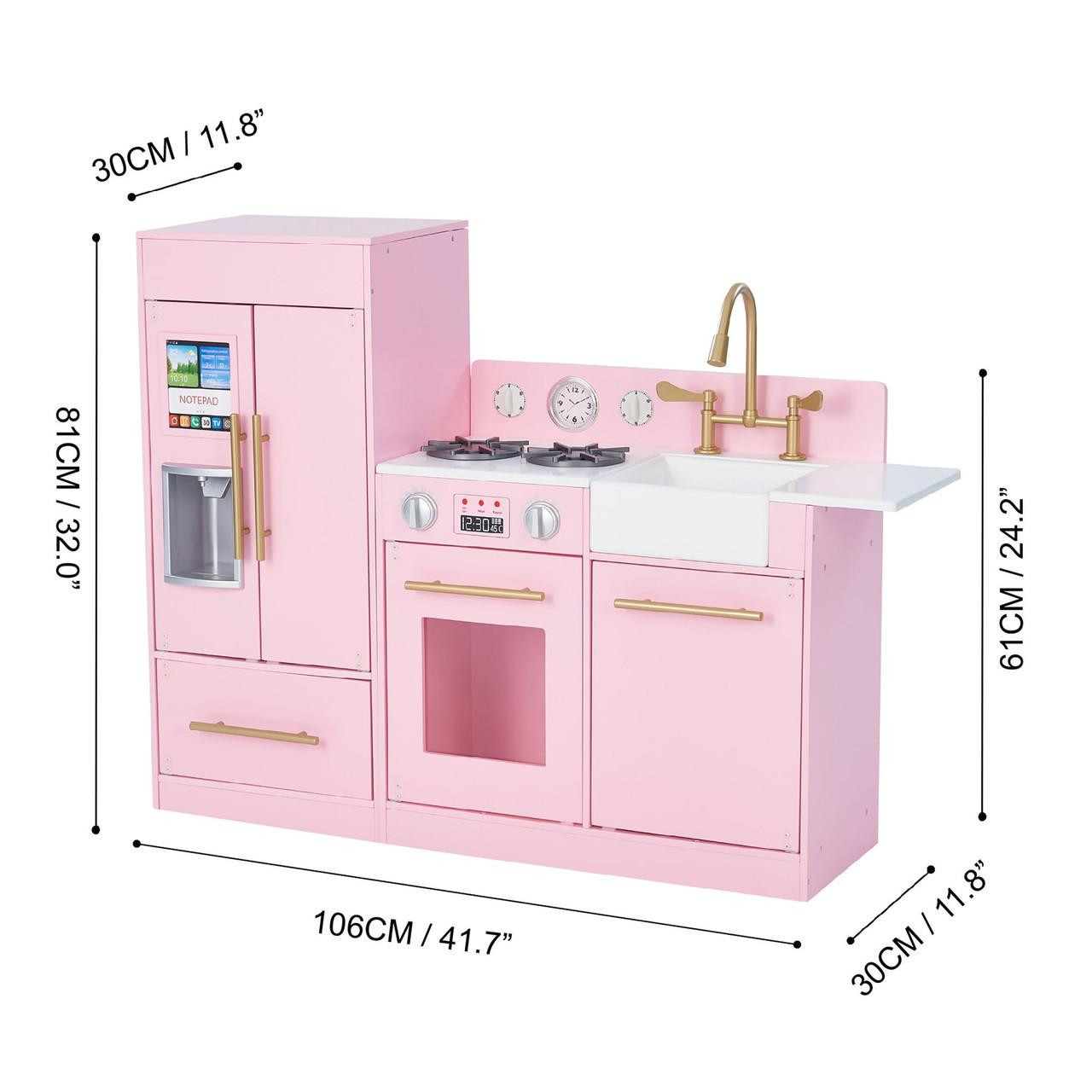 pinky-sさん☆専用☆chocoronナチュラルkitchen☆レモン Little Chef Charlotte Modern Pink Play Kitchen - Classroom Toy Kitchen