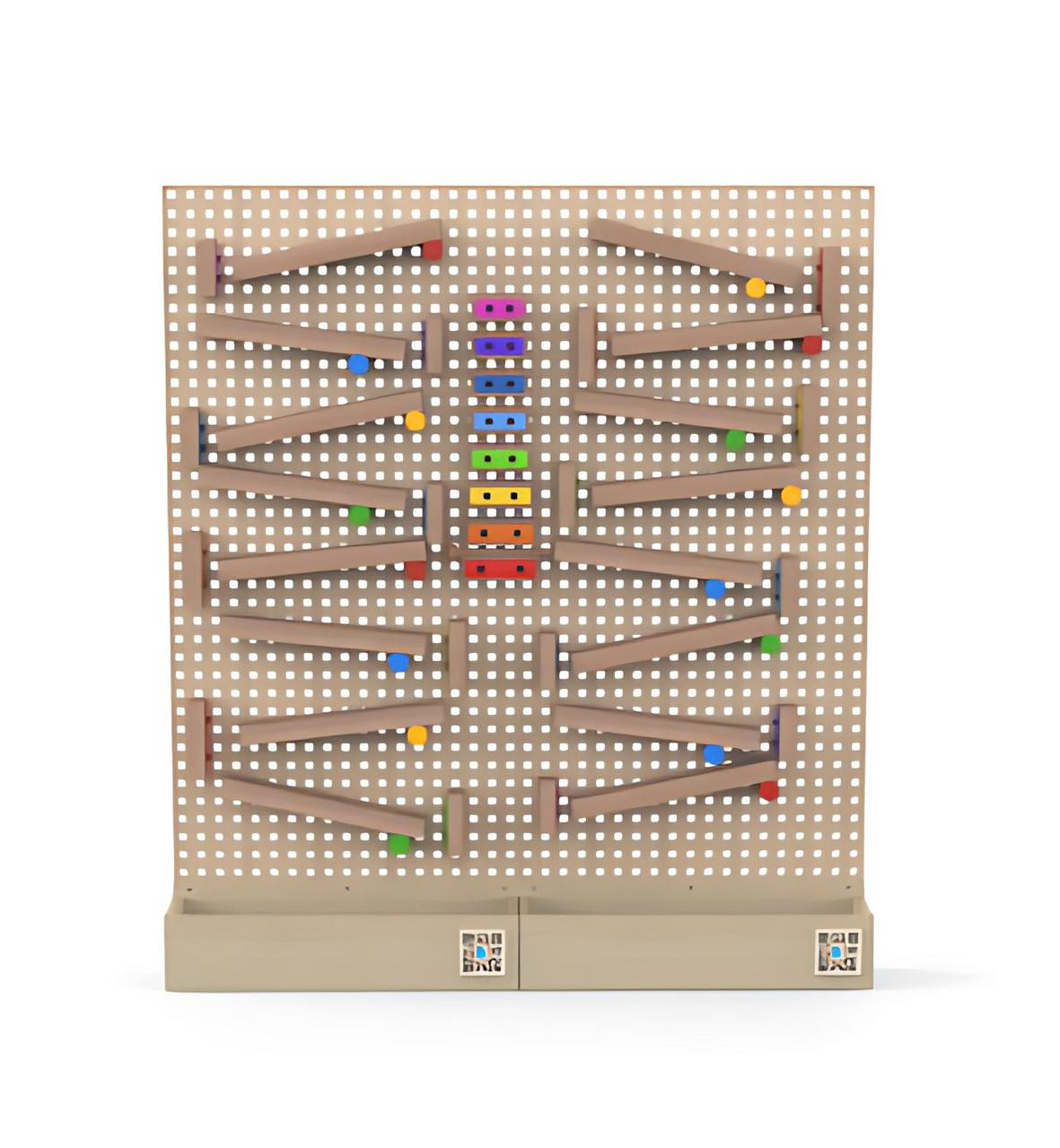 KidWorx Musical Marble Run Wall - STEM Xylophone Toy Panel