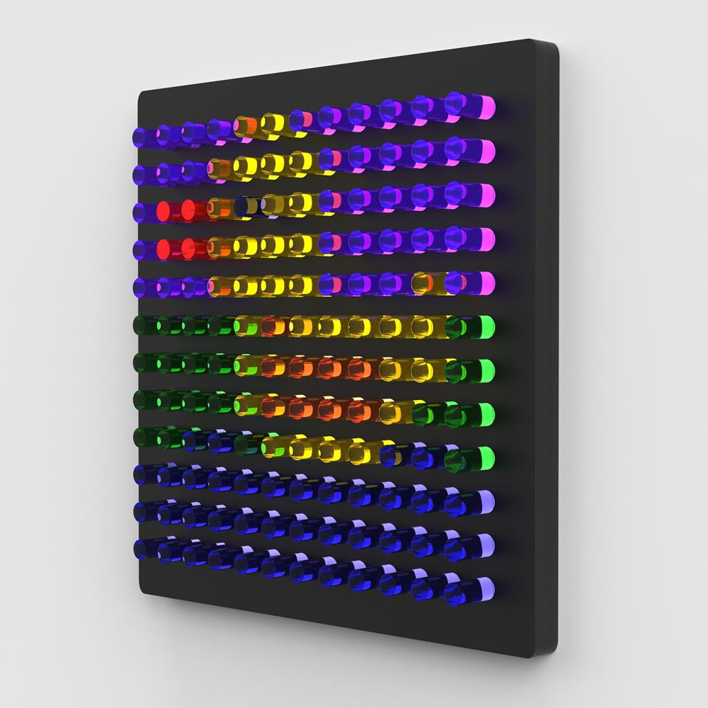 LiteZilla Mini LED Light Wall Tabletop - Black HDPE - Lite Bright