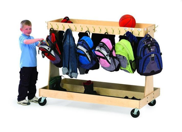 Mobile Classroom Backpack Cart | Backpack Storage