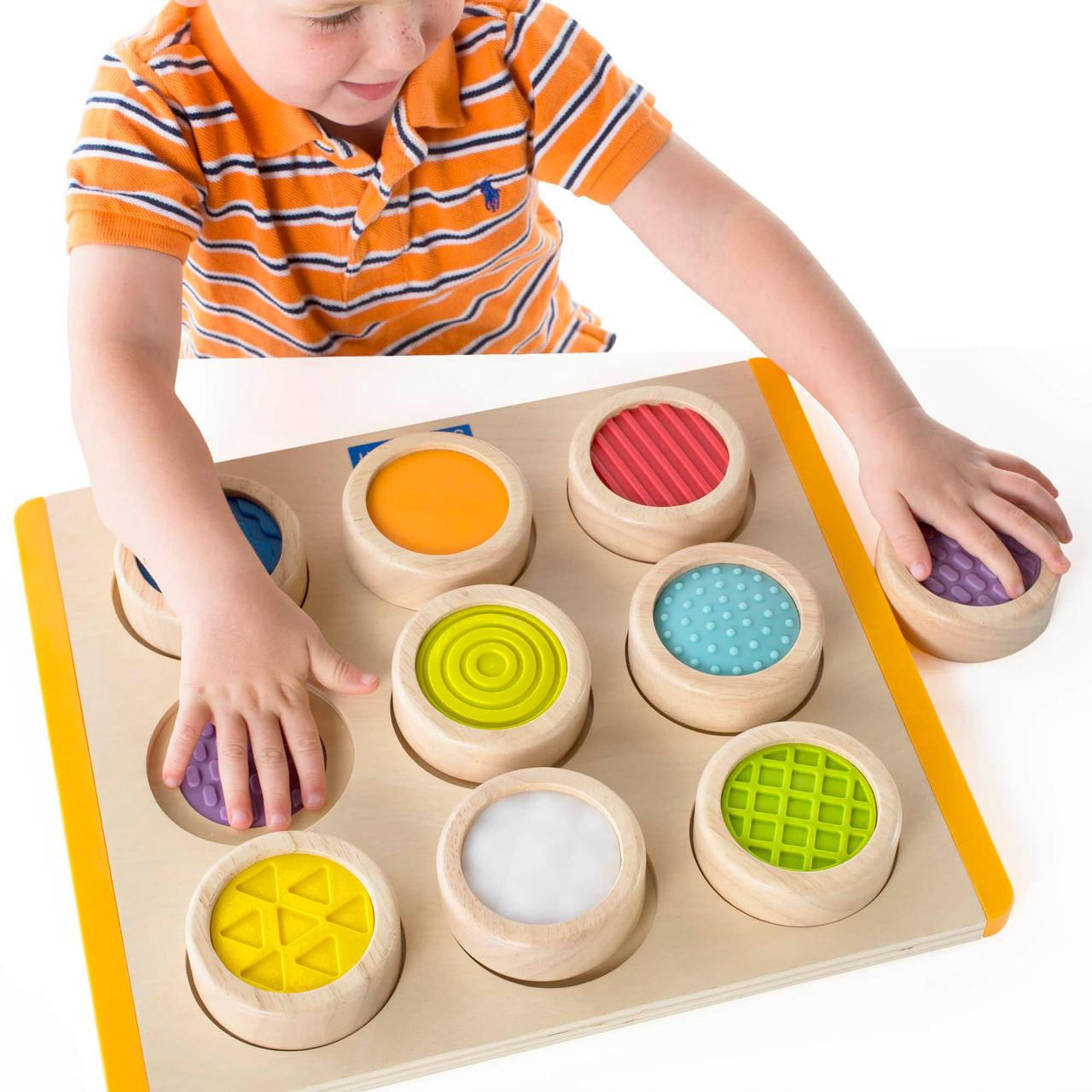 Tactile Matching Maze Puzzle for Toddlers - Wooden Puzzle