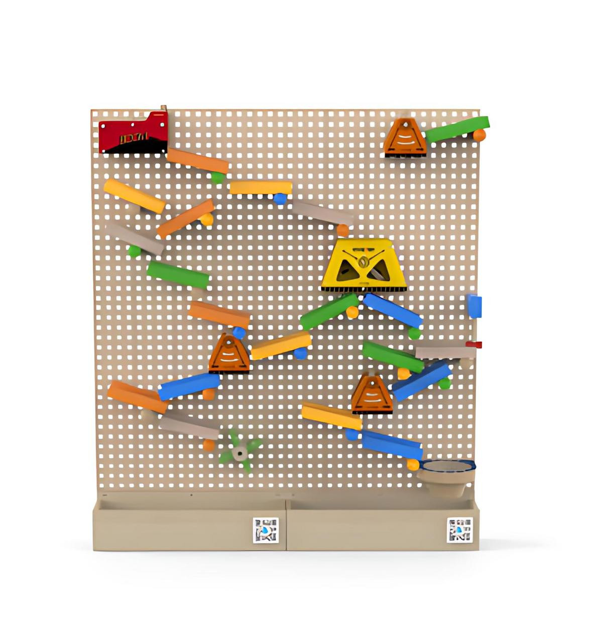 KidWorx Turbo Trax STEM Wall Ball Run - Engineering Raceway Toy