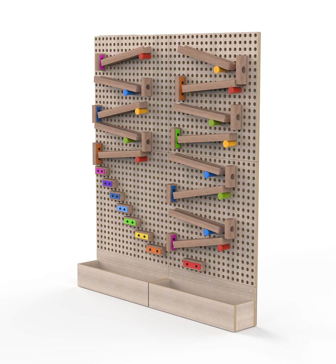 KidWorx Musical Marble Run Wall - STEM Xylophone Toy Panel