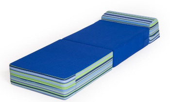 Convertible Folding Chair - Navy Blue Stripes 1