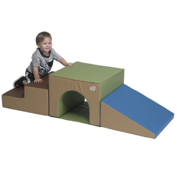 Over and Under Tunnel Foam Climber, Woodland - CF805-172