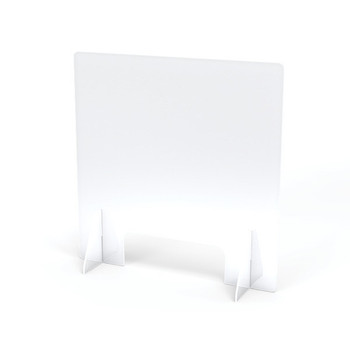 Jonti-Craft® See-Thru Table Divider Shields - 2 Station with Opening - 23.5" x 8" x 23.5" 1