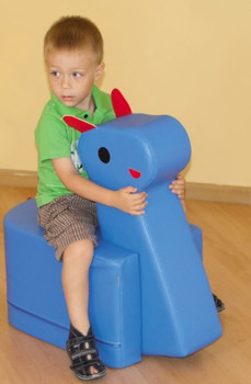 Child on Horse Pouf