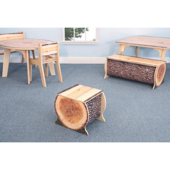 Whitney Brothers Nature View Live Edge Small Log Bench 14" H - WB0904
