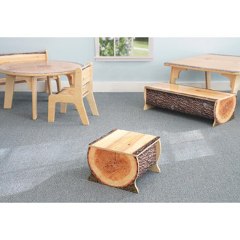 Whitney Brothers Nature View Live Edge Small Log Bench 10" H - WB0901