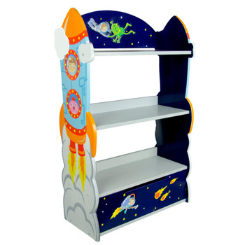 Fantasy Fields Kids Wooden Outer Space Bookshelf with Drawer - TD-12220A