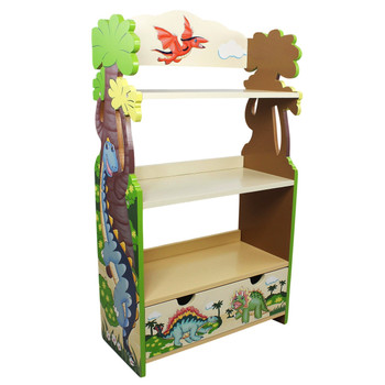 Fantasy Fields Dinosaur Kingdom Bookshelf with Storage Drawer - TK-TD-0069A