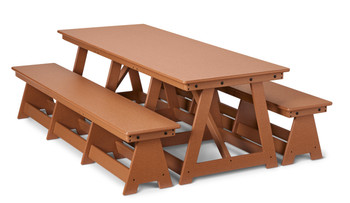 EverPlay Large Outdoor Table And Bench Set
