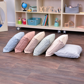 Puffy Floor Pillows, Elements - Set of 6