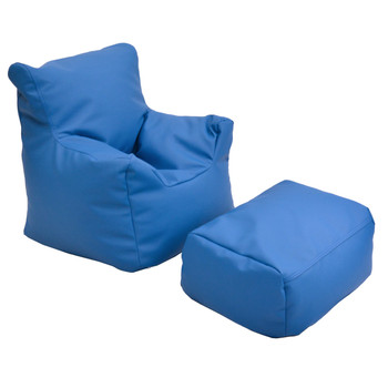 Cozy Soft Chair and Ottoman - Deep Water - CF610-108
