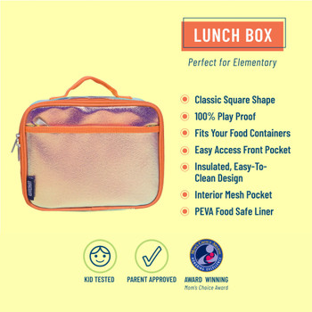 Orange Shimmer Kids Lunch Box 1