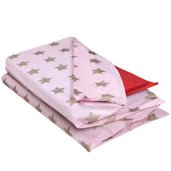 Pink and Gold Stars Rest Mat Cover