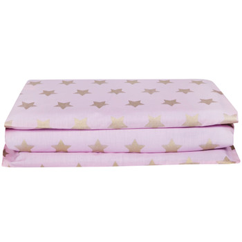 Pink and Gold Stars Rest Mat Cover 1