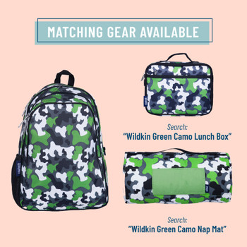 Green Camo 15" Kids Backpack 3