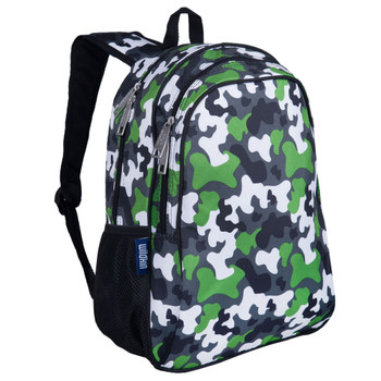 Green Camo 15" Kids Backpack