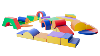 Pattern Gross Motor Soft Play Climbing Blocks