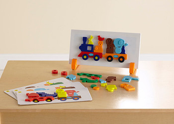 Guidecraft Animal Train Sort and Match Game - G5092