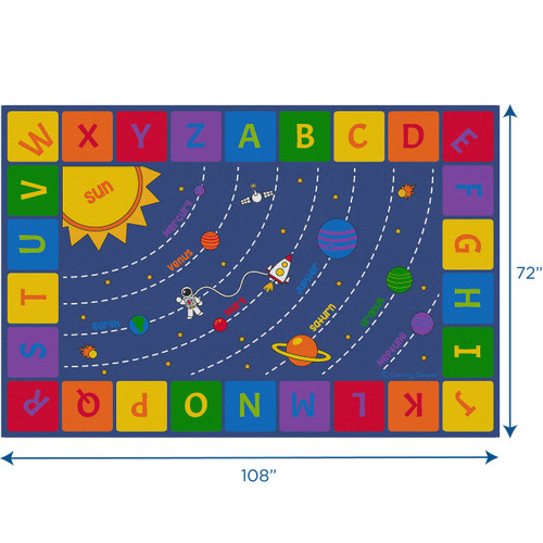 Solar System Rectangle Rug - CPR3013