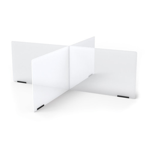 See-Thru Table Divider Shields - 4 Station