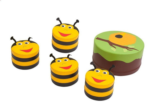 Tree w/Beehive Table & Bumblebee Seating Set