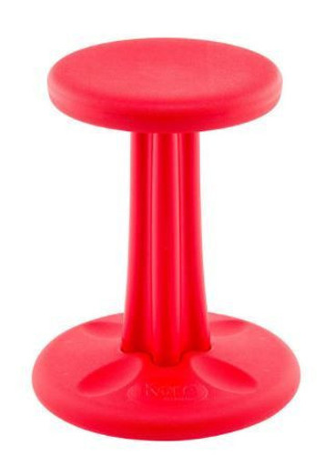 Red Active Learning Wobble Stool, 16"H
