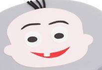 Moje Bambino Emotions Floor Pouf Set, playful floor pouf with a cartoon vampire face design for children's room decor.