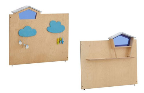 HABA Pro rise.upp Dollhouse with Blue Window Play Panel Partition - 385491