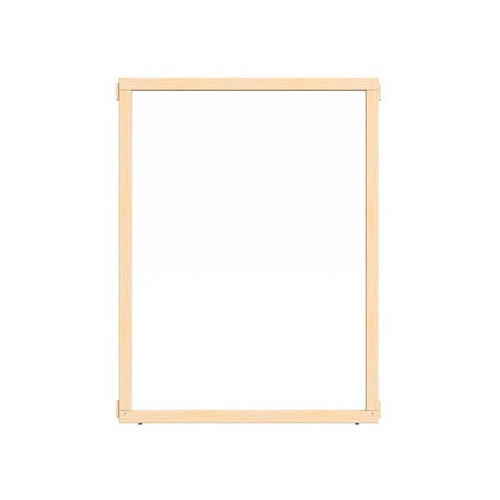 Jonti-Craft See-Thru Classroom Divider Panel - KYDZ Suite® S-height - 36" Wide, clear see-through panel with wooden frame for classroom safety and separation.