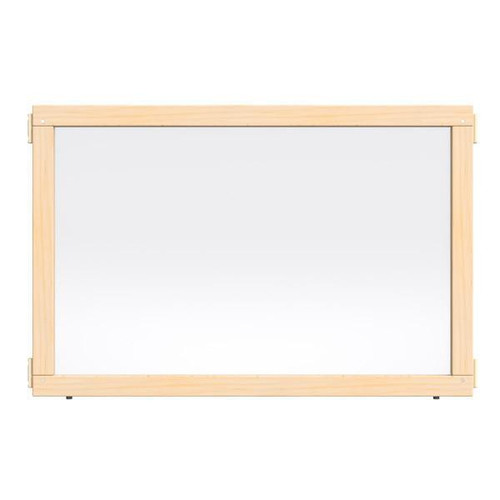 Jonti-Craft See-Thru Classroom Divider Panel - KYDZ Suite® T-height - 36" Wide, clear see-through panel with wooden framing for classroom or office use.